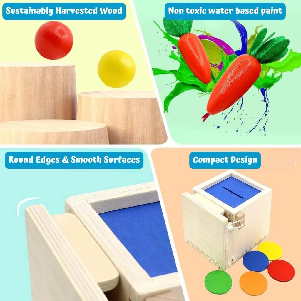 Four in one fine motor skills toy info graphic