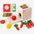 Four in one toy for fine motor skills on white background