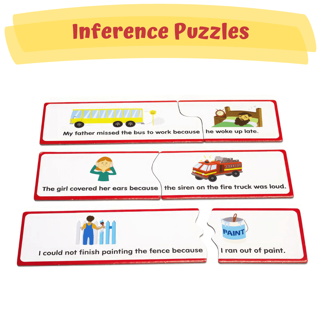 6 Comprehension Games by Junior Learning Inference puzzles