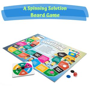 6 Conflict & Resolution Games by Junior Learning A spinning solution board game on white background