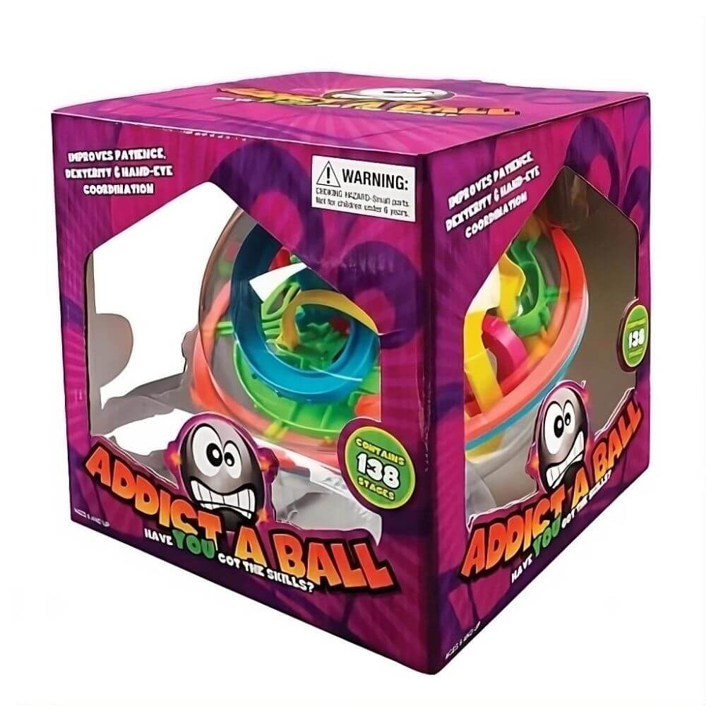 Addict a ball maze 2 brainteaser game in a box on white background