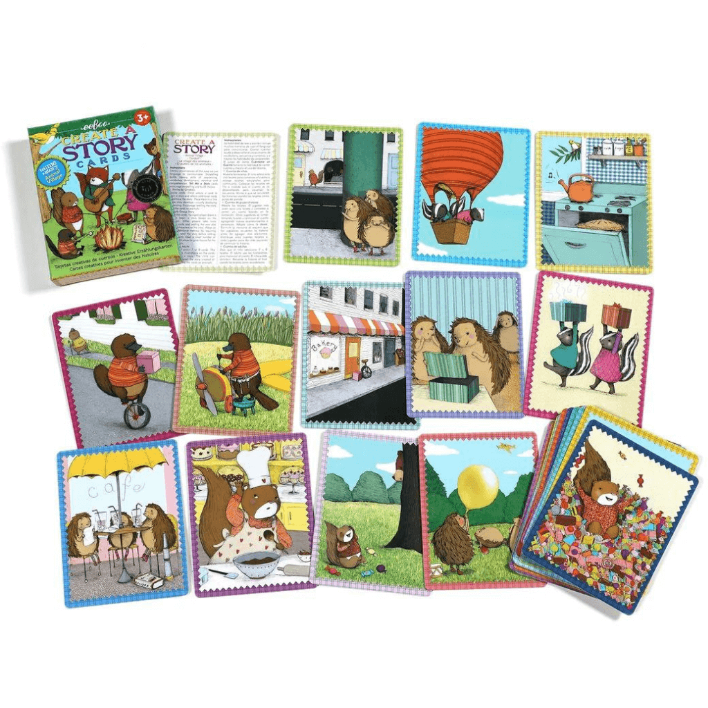 Animal Village Create a Story Cards from eeBoo on white background