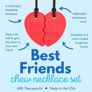 Ark Best Friends Split Heart Chewelry Set red info graphic