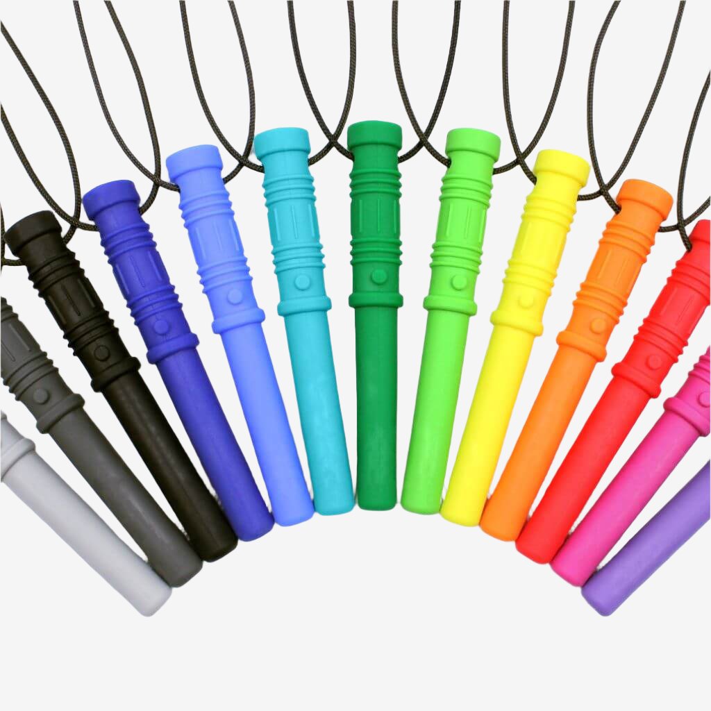 Ark Bite Saber Chew Necklaces on white background