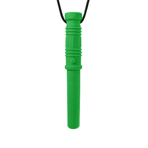 Ark Therapeutic Bite Saber Chew Necklace forest green xxt on white background
