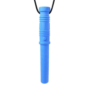 Ark Therapeutic Bite Saber Chewing Necklace royal blue xxt on white background