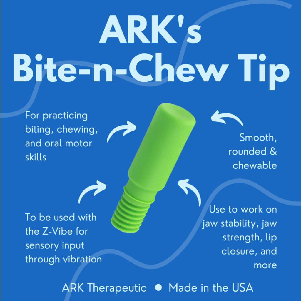 Ark’s Z Vibe Bite-n-Chew Tip | Speech Therapy Tool - Sensory Stand