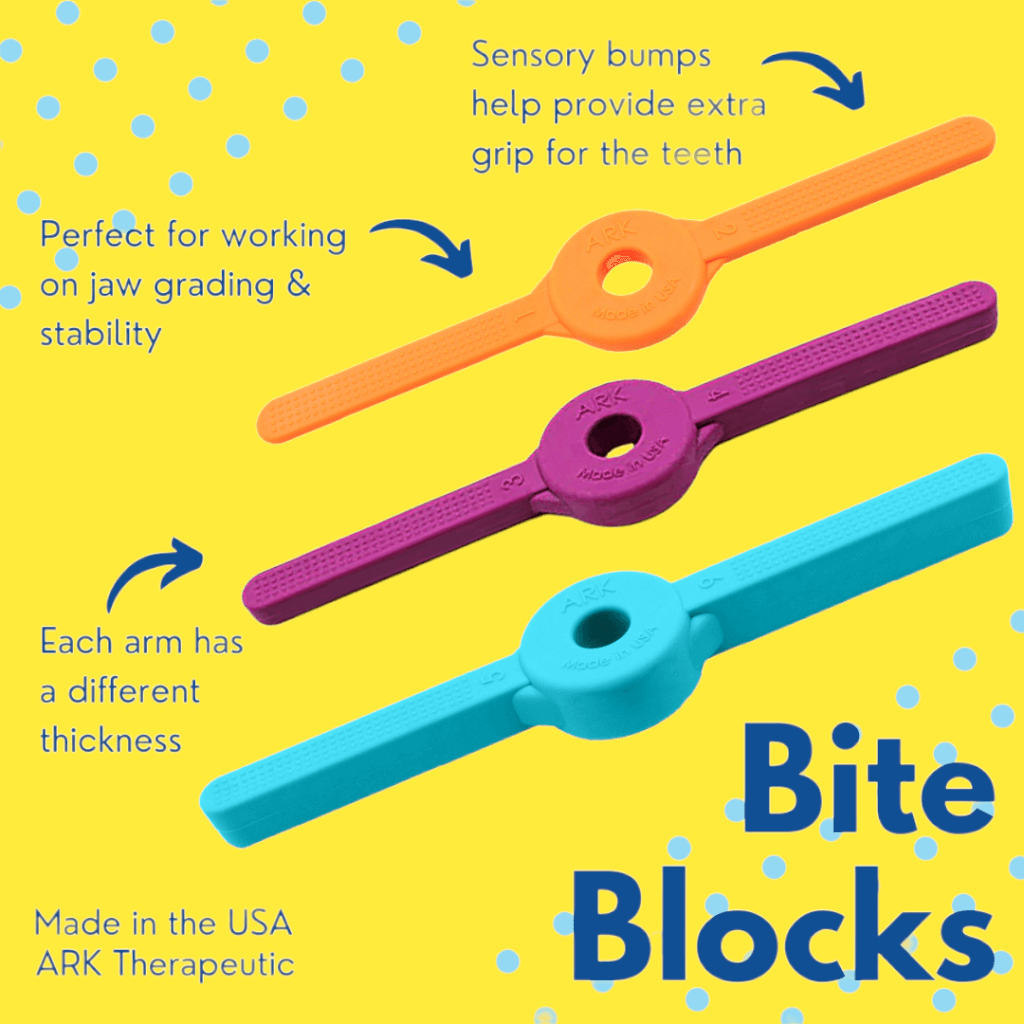 Ark Therapeutic bite blocks info graphic