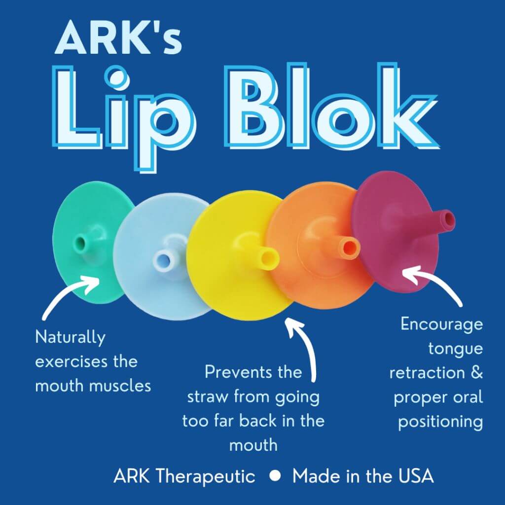 ARK's Lip Blok® Oral Motor Tool for Straw Drinking