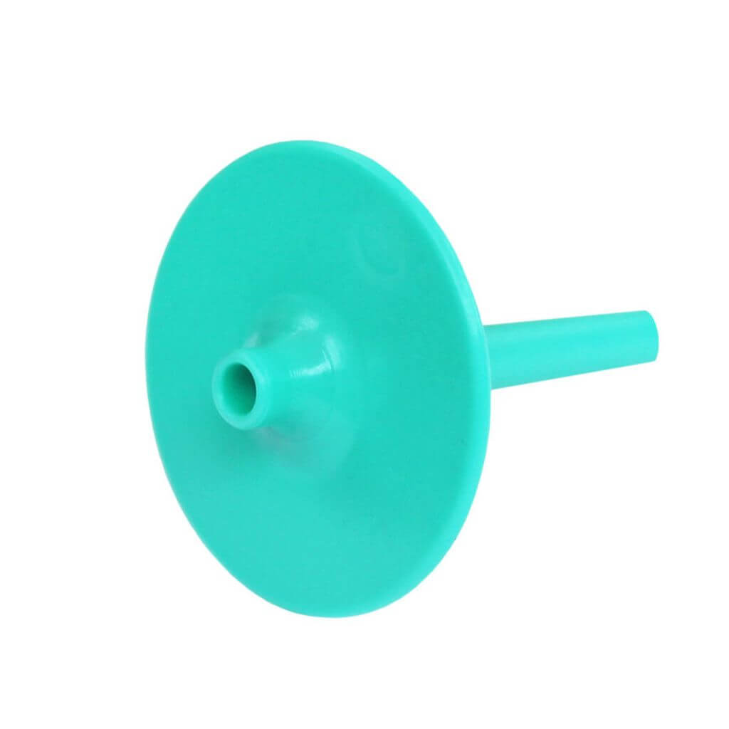 Ark Therapeutic lip blok standard straw mouthpiece 1/4&quot; turquoise front view