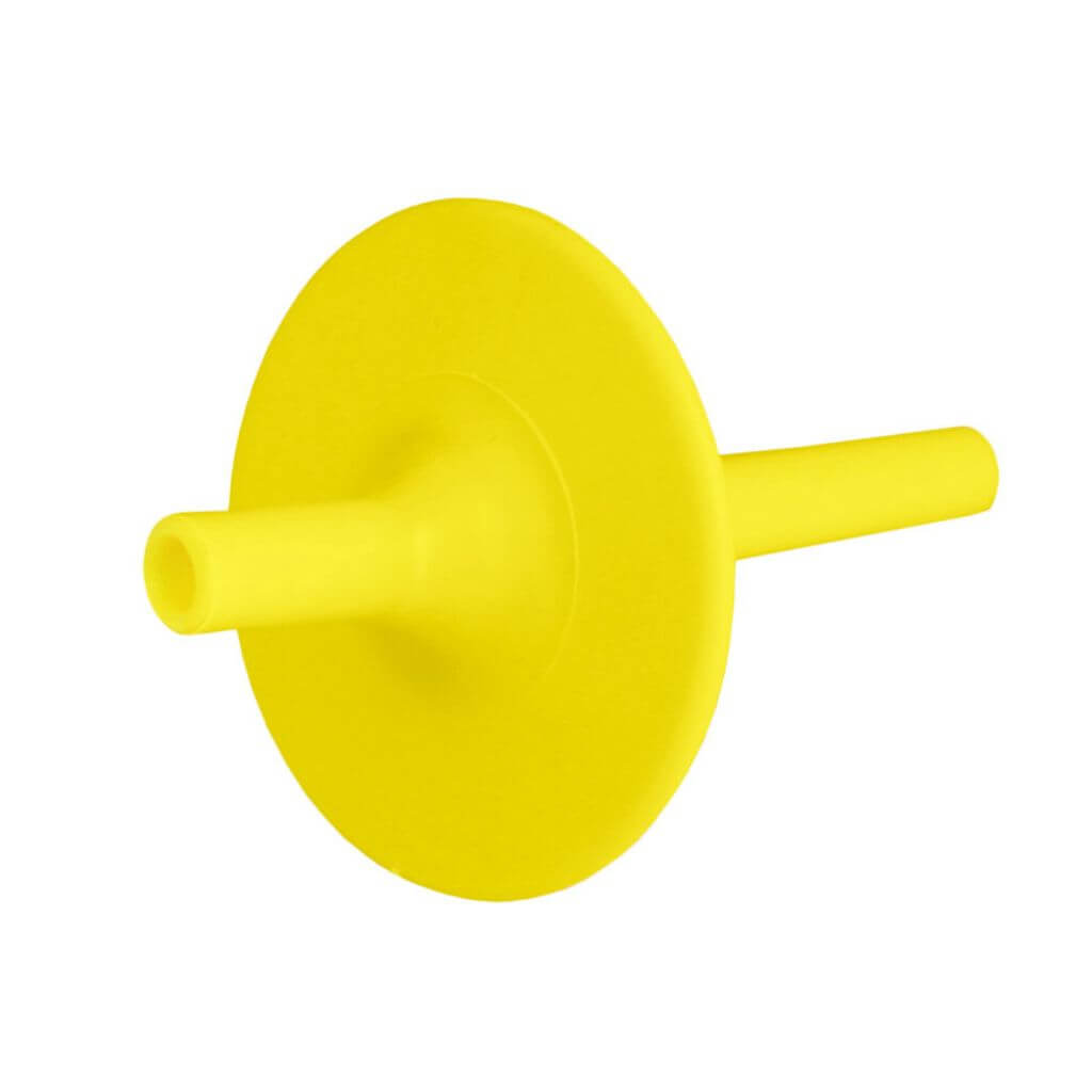 Ark Therapeutic lip blok standard straw mouthpiece 3/4&quot; yellow front view