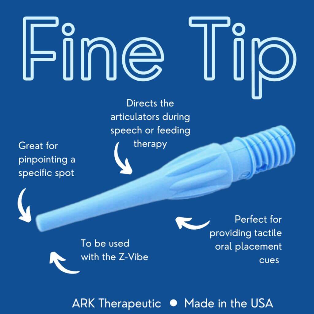 Ark's Z-Vibe blue fine tip info graphic