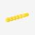 Ark's Z-Vibe Textured Bite-n-Chew Tip XL yellow on a white background