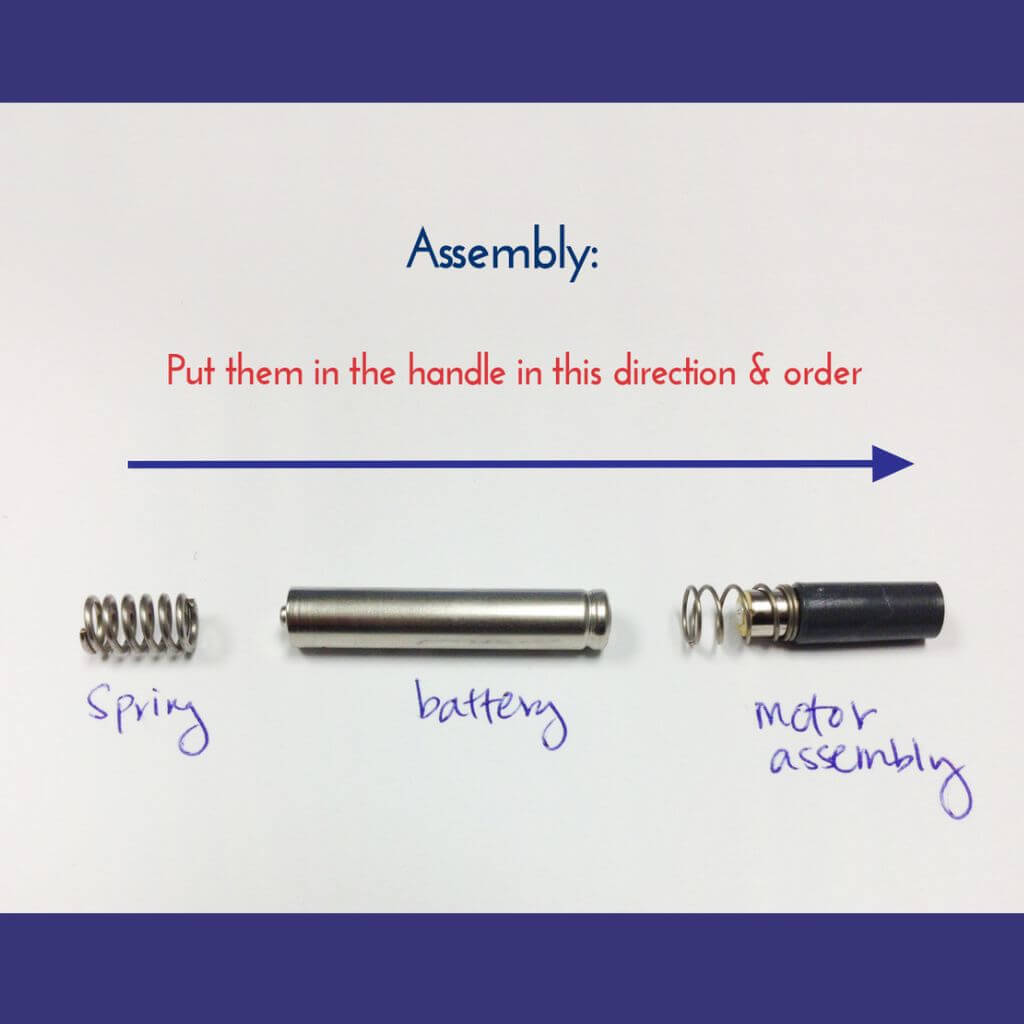 Ark Z-Vibe battery on white background