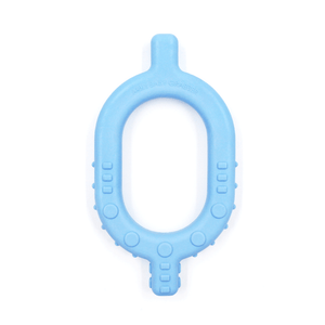 Ark baby grabber silicone teether blue