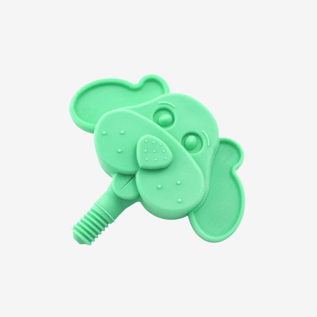 Ark dog tip for Z-Vibe feeding therapy tool on white background