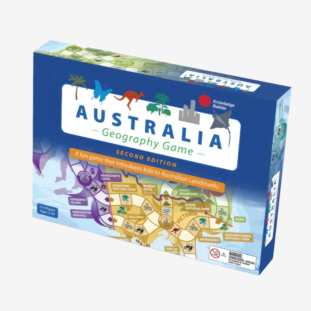 Australia Geography Board Game by Knowledge Builder Second Edition