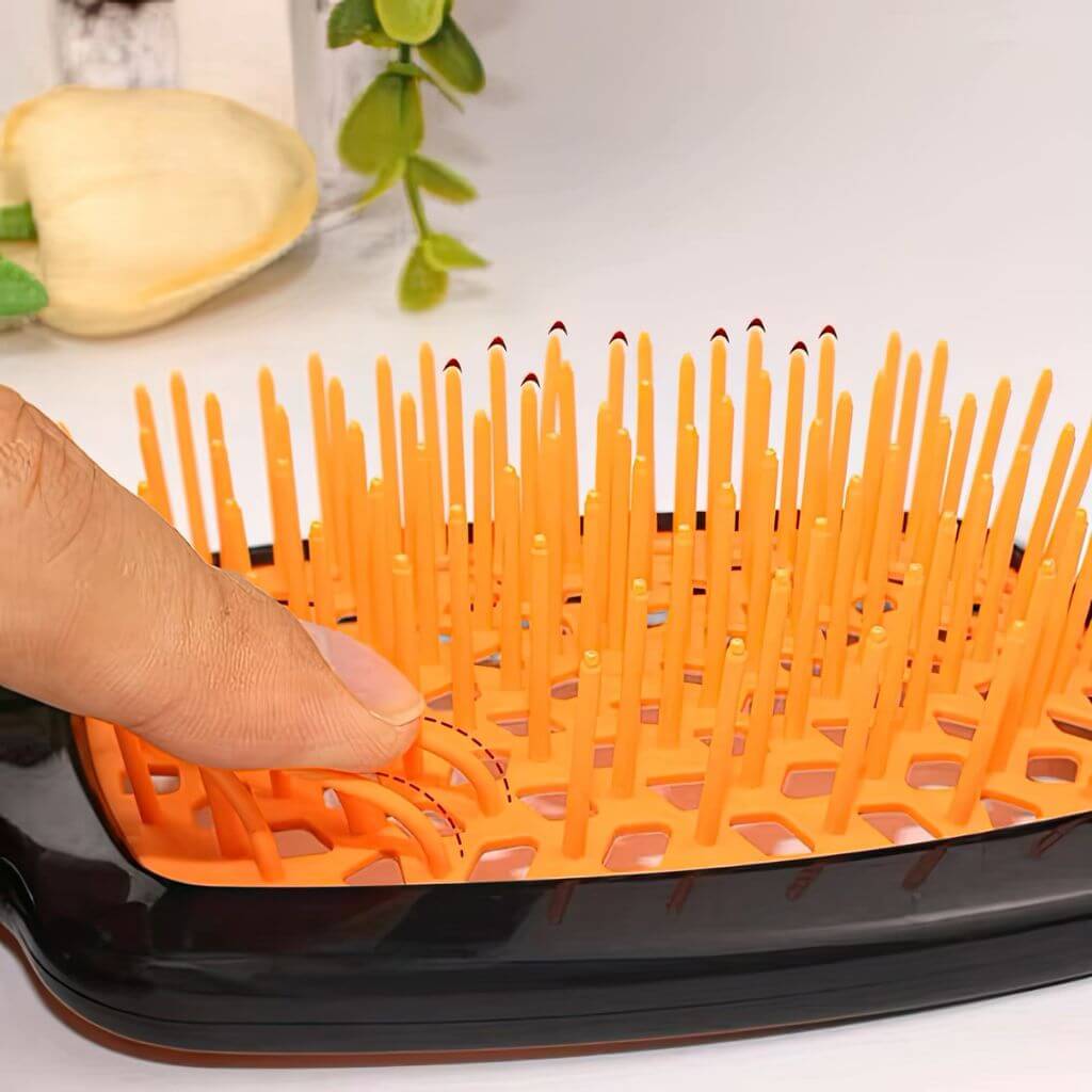 Best straightening hair brush close up