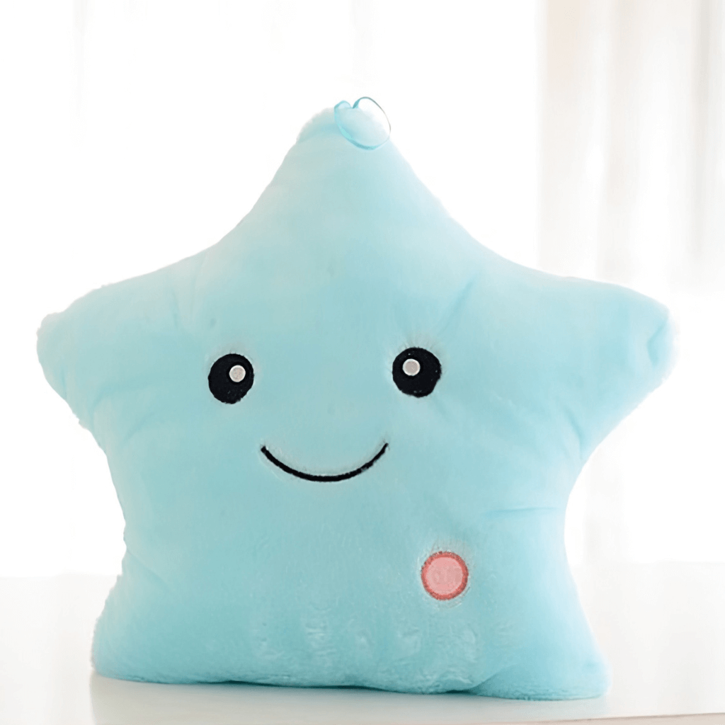 Blue star pillow