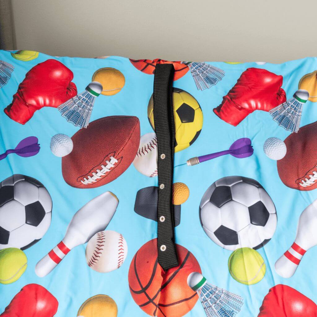 Body sock with sports pattern