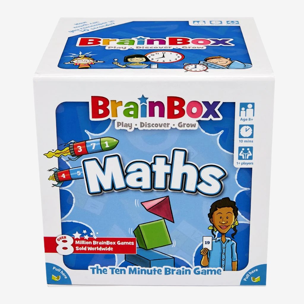 Boxed packaging Brainbox Maths
