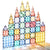 Castle made of the best magnetic tiles in Australia with light shining through