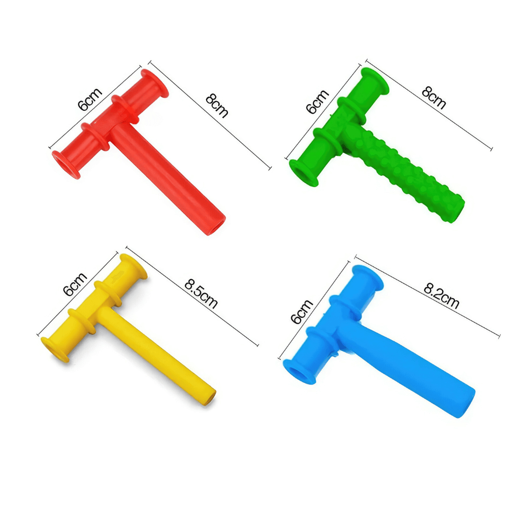 Chewy tubes Australia with dimensions on white background