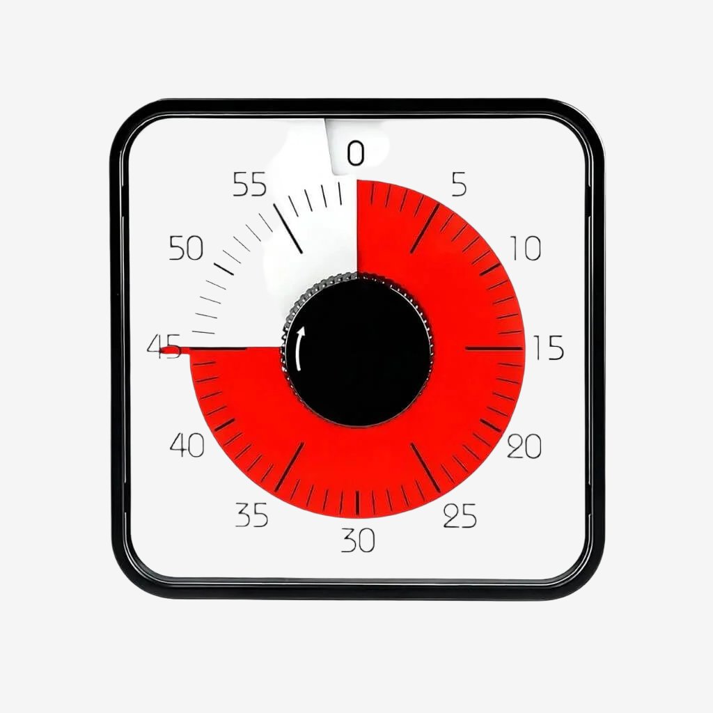 Classroom timer large on white background