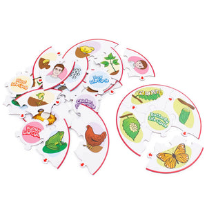 Connect puzzle pieces Life Cycle Puzzles Junior Learning