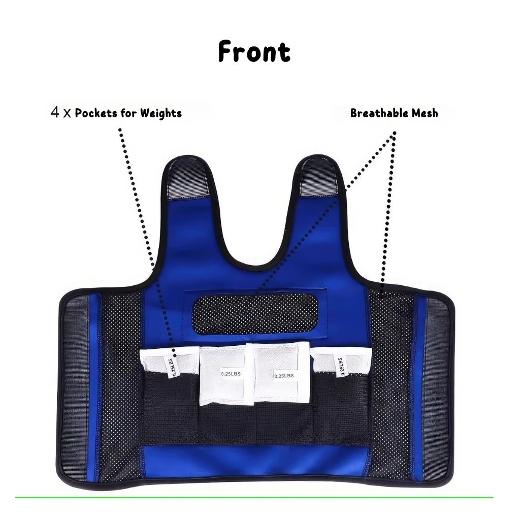 Deep pressure vest front image