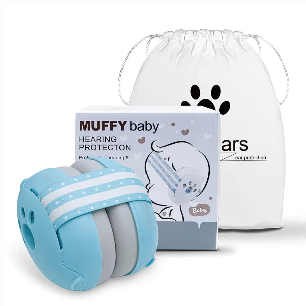Ear muffs infant blue