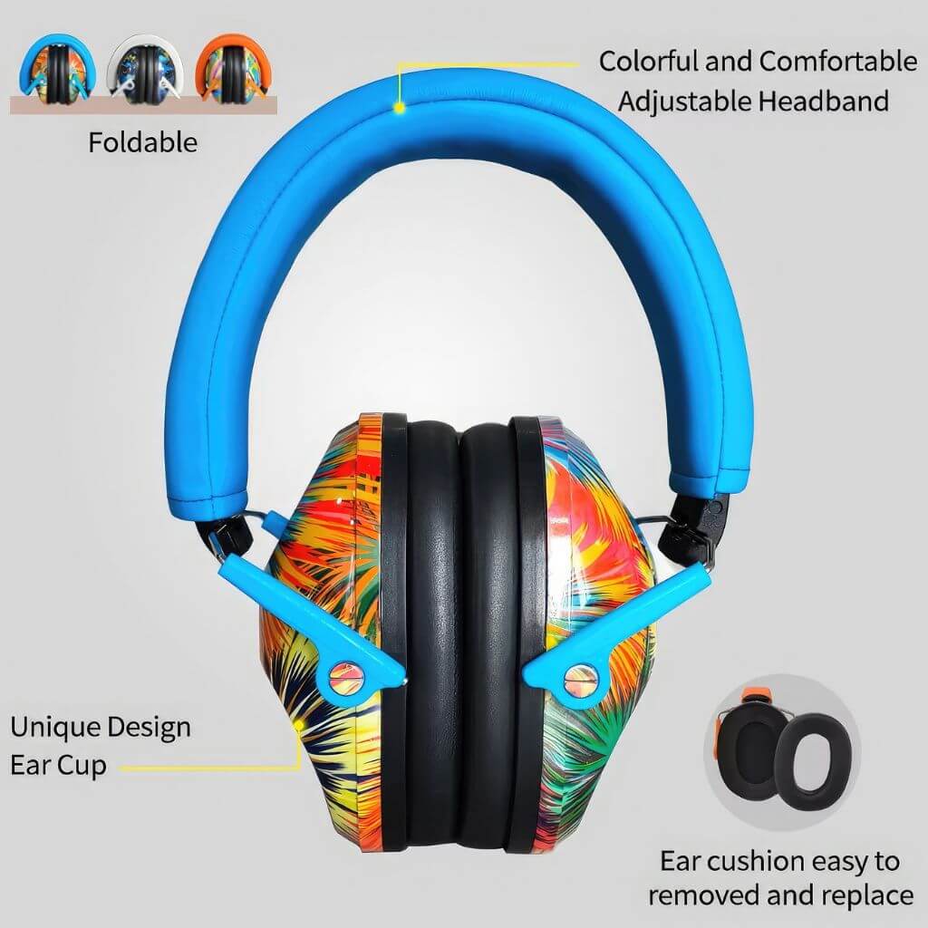 Earmuffs for kids in Australia info graphic