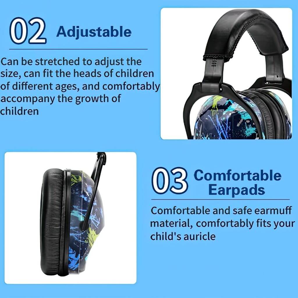 Earmuffs for kids info graphic