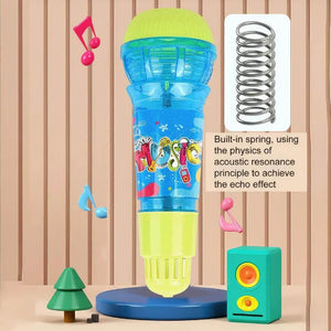 Echo microphone toy and spring info-graphic
