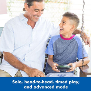 Father and son playing with BrainBolt® Memory Game by Educational Insights