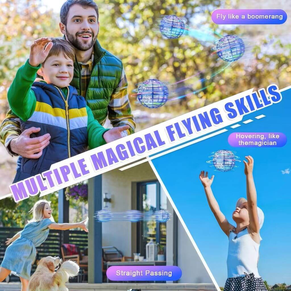 Flying spinner fidget photo collage