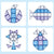 Four Frozen theme magnetic tiles ideas on white background