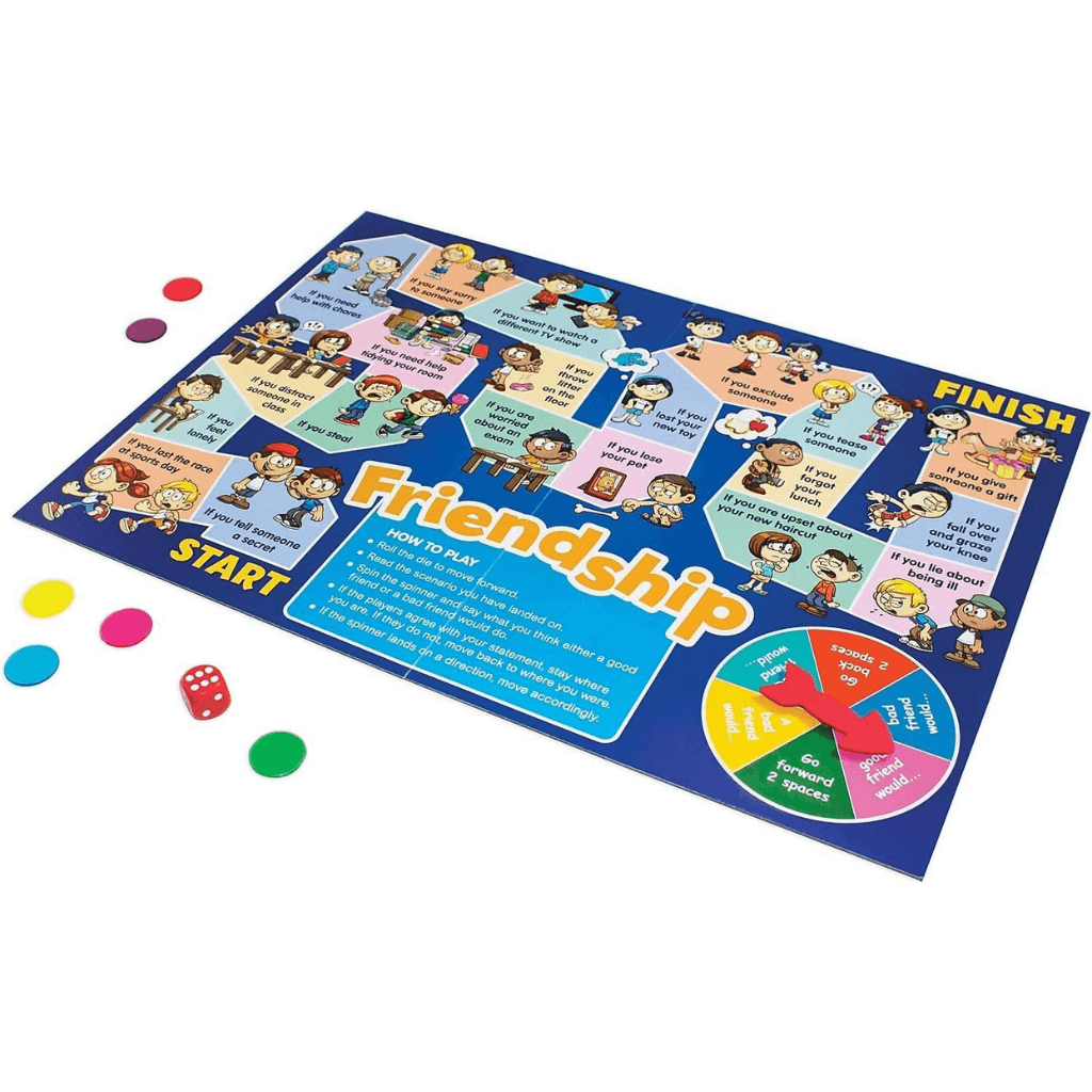 Friendship board game from the Social Skills Board Games by Junior Learning on white background