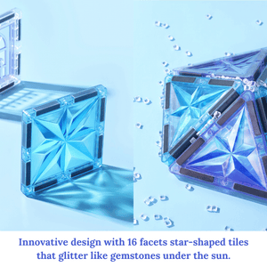 Frozen inspired magnetic tiles info graphic