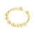 Gold ring with beads adjustable