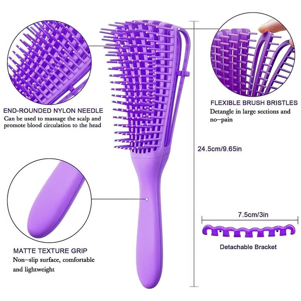Good hair brushes for fine hair info-graphic