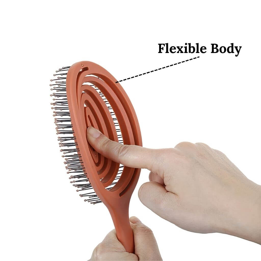 Hair brush for thick hair info graphic