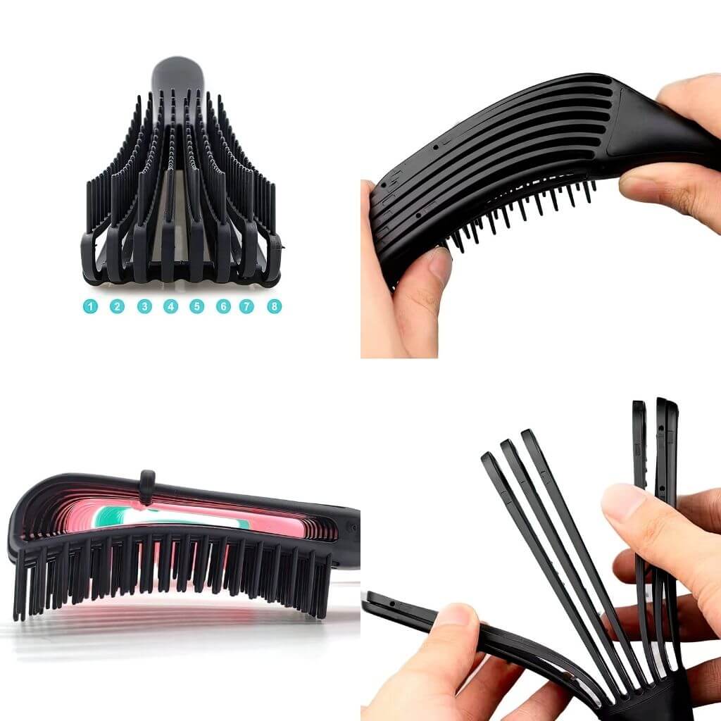 Hairbrush for fine hair photo collage