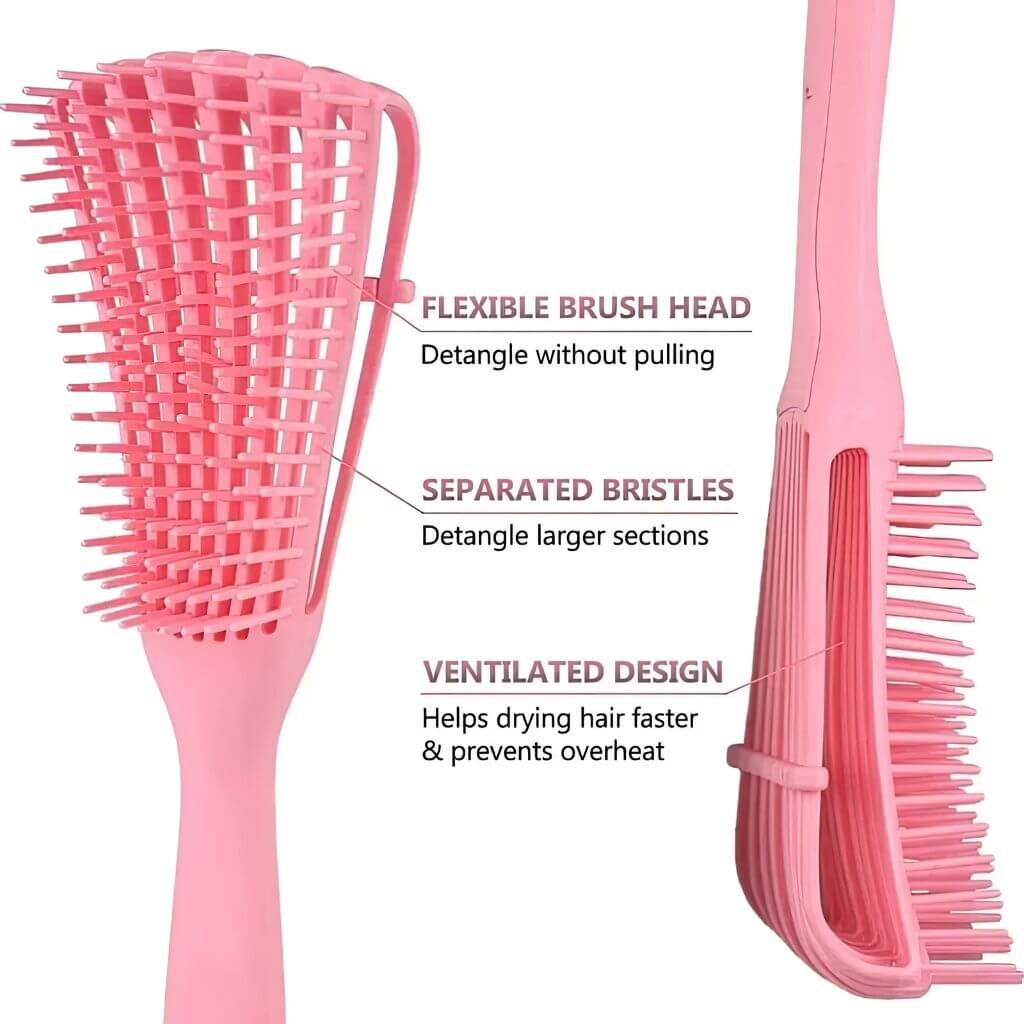 Hairburshes for fine hair info graphic