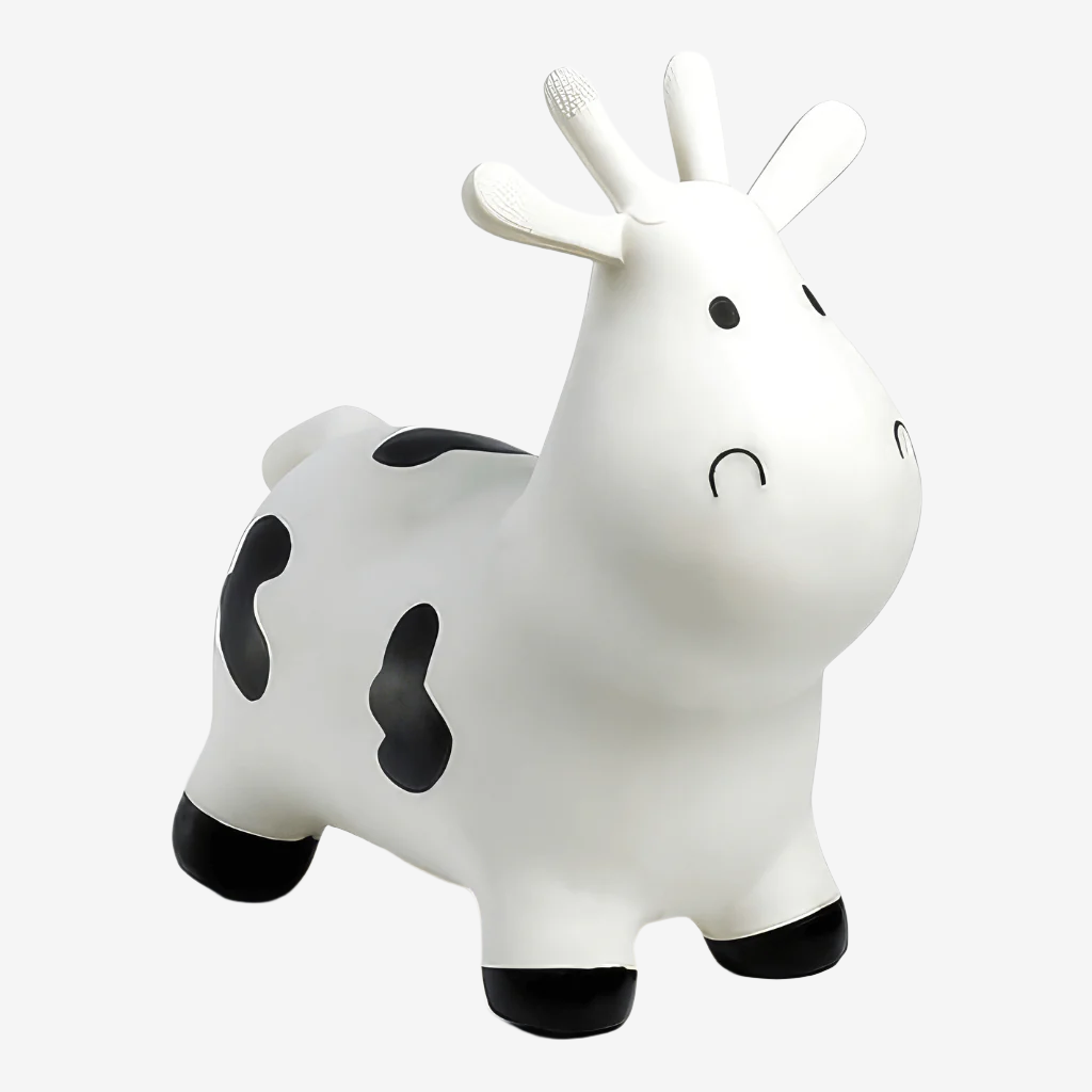 Happy Hopperz White Cow Animal Hopper Ages 12 months 5 years Sensory Stand