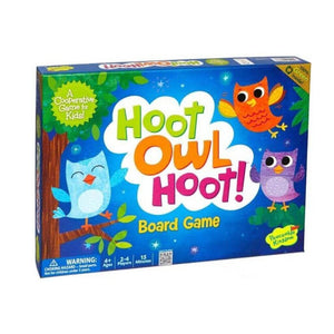Hoot Owl Hoot Board Game by Peaceable Kingdom on white background