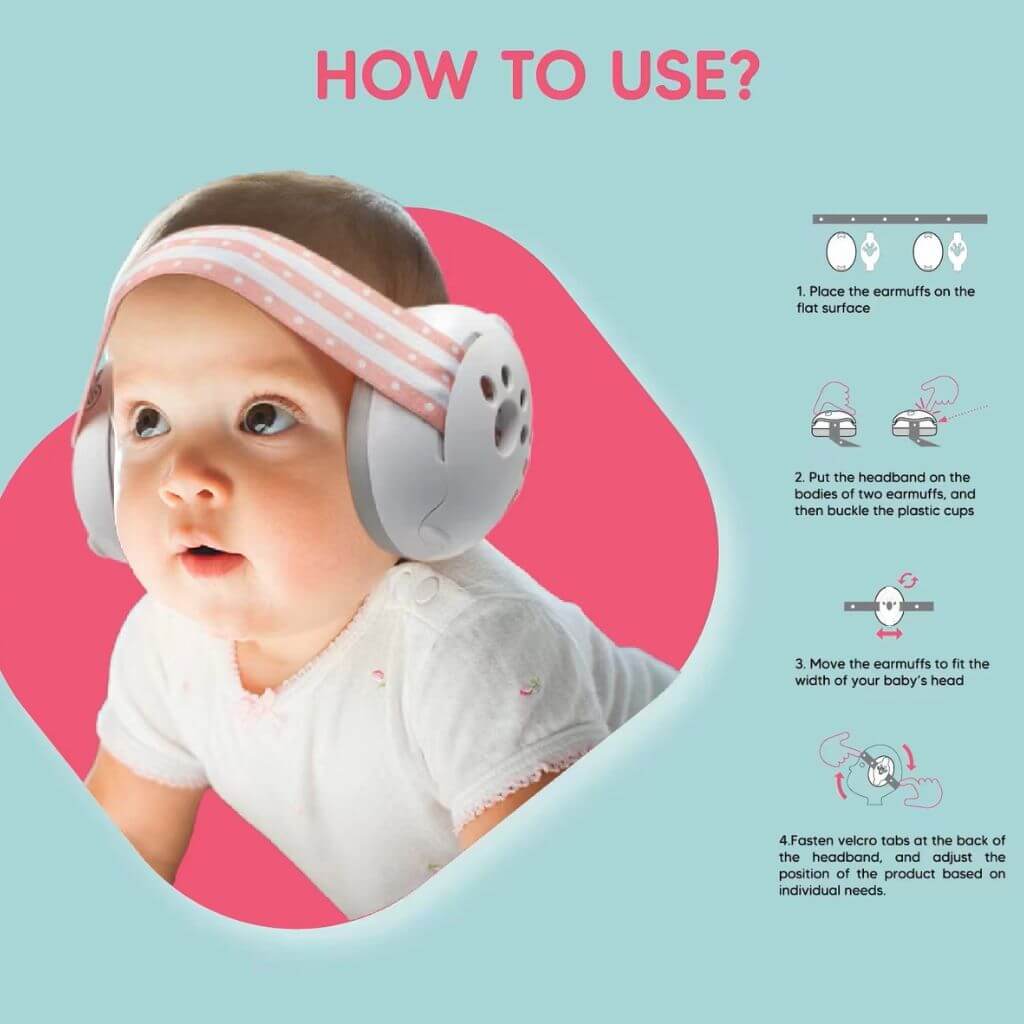 Infant ear muffs assembly instructions
