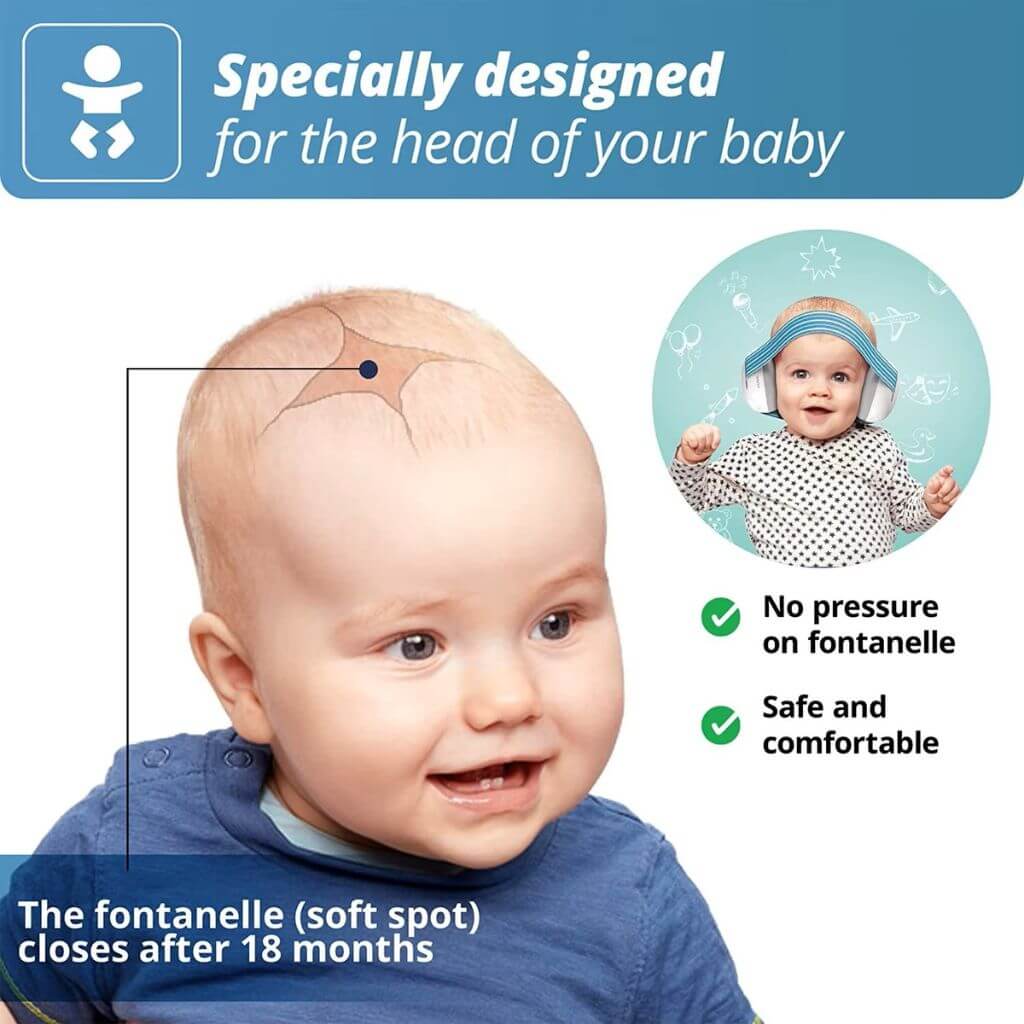 Infant ear muffs info graphic