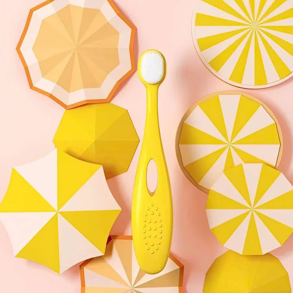 Kids toothbrush yellow
