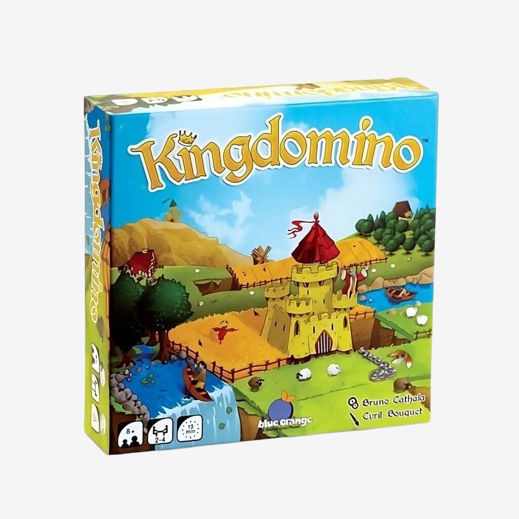 Kingdomino board game by Blue Orange on white background